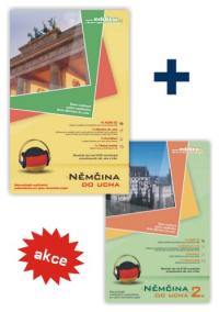 EDDICA jazyky do ucha komplet angličtina 1+2+němčina 1+2 Pack na 20 CD