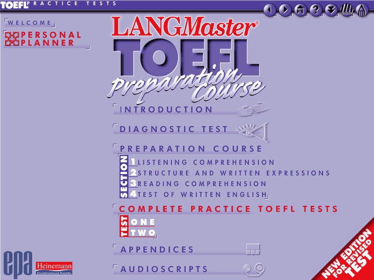 LANGMaster Angličtina The Heinemann TOEFL internetová verze