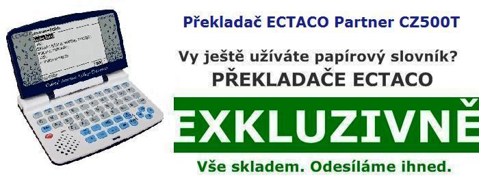 ECTACO Česko-anglicko-německý kapesní překladač ECz500T DE LUXE + 126 jazyků